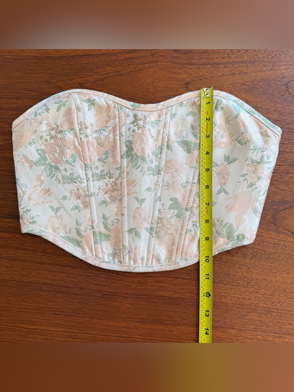 Altar’d State Floral Corset Bustier Top Cropped Coquette Small - Picture 5 of 10